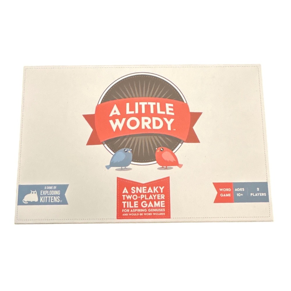 Exploding Kittens A Little Wordy Sneaky Two Player‎ Tile Word Game Complete